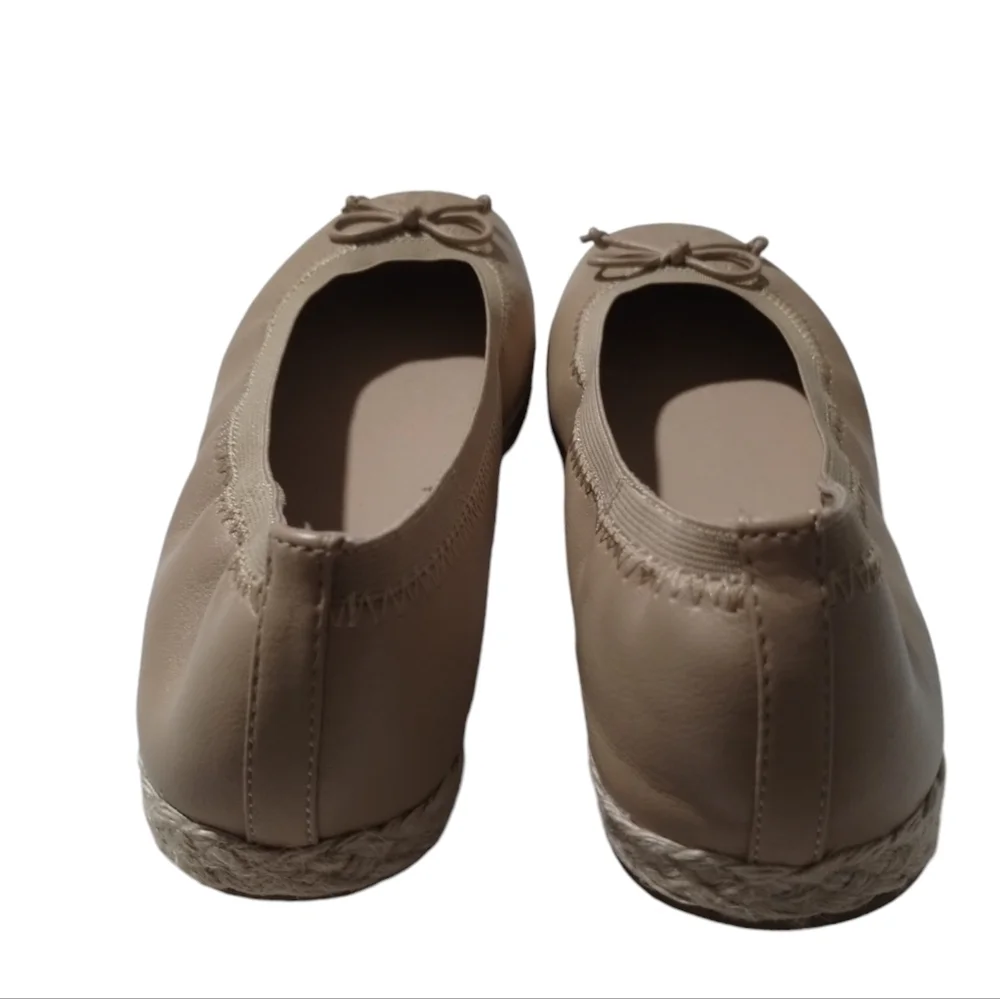 Frye and Co. Willow Ballet Flats Espadrilles Slip On Square Toe Women 7‎ Cottage